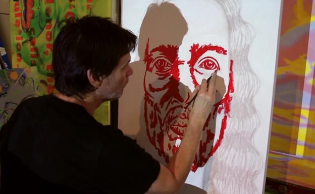 Jim Carrey ahora se dedica a la pintura, y su trabajo es realmente sorprendente