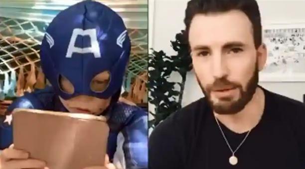Chris Evans le enviará un escudo de Capitán América a un niño que salvó a su hermanita del ataque de un perro
