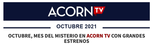Revisa acá los estrenos de octubre en Accorn TV
